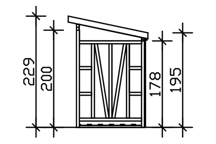 Skan Holz Holzunterstand Max 1 Bild