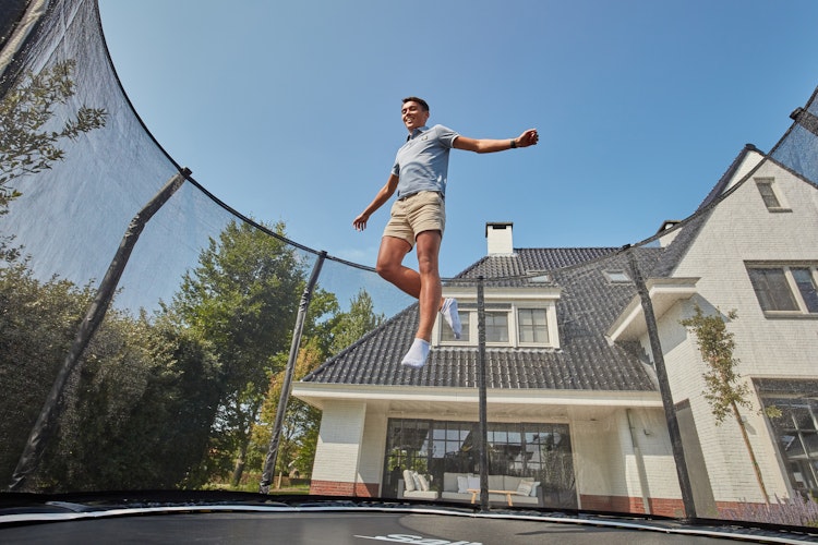 Salta Trampolin First Class Ø 251 cm mit Sicherheitsnetz und Leiter Bild