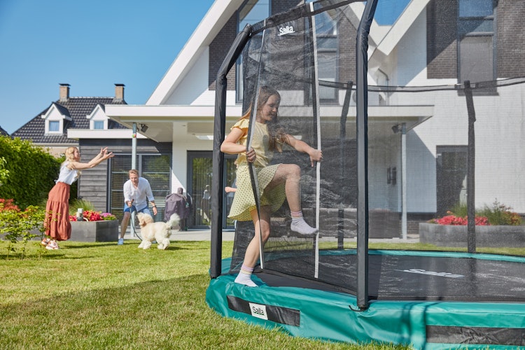 Salta Trampolin Premium Ground mit Sicherheitsnetz Bild