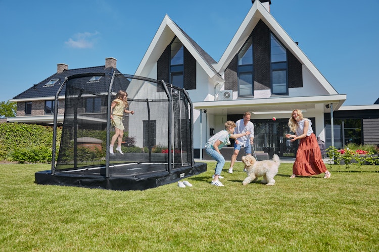 Salta Trampolin Premium Ground mit Sicherheitsnetz Bild