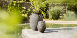 Plant Pot Santeri schwarz antik