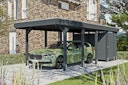 Vorschaubild Skan Holz Carport Friesland Hybrid Set 12 314x708 cm inkl. Abstellraum Bild