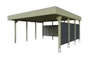 Vorschaubild Skan Holz Carport Friesland Hybrid Set 13 557x555 cm inkl. Rück- und Seitenwände aus Aluminium Bild