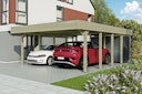 Vorschaubild Skan Holz Carport Friesland Hybrid Set 14 557x708 cm inkl. Abstellraum Bild