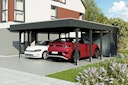 Vorschaubild Skan Holz Carport Friesland Hybrid Set 14 557x708 cm inkl. Abstellraum Bild