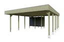 Vorschaubild Skan Holz Carport Friesland Hybrid Set 14 557x708 cm inkl. Abstellraum Bild