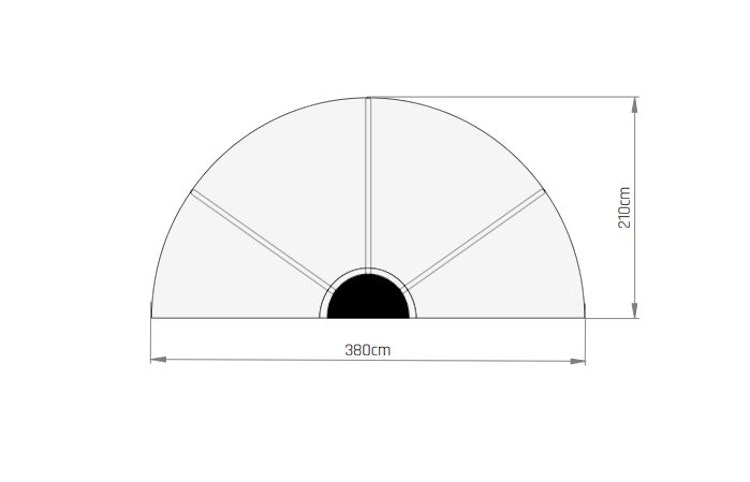 EXIT Sonnendach für runde EXIT Rahmenpools
