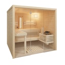 Vorschaubild Infraworld Sauna Solido Glas Complete - 40 mm Multifunktionssauna inkl. 5-teiligem gratis Zubehörset Bild