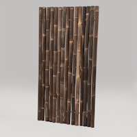 BambusBASIS Bambus Vollrohrzaun ⌀ 6-8 cm starr - Verschiedene Farben