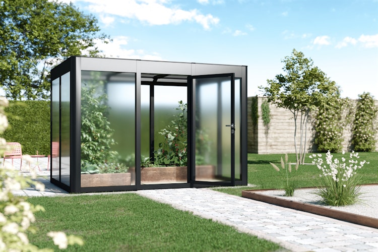 SunElements Design Gewächshaus/Sommergarten SunGarden Deluxe mit Photovoltaik-Option