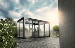SunElements Design Gewächshaus/Sommergarten SunGarden Energy mit 275 Wp Photovoltaikdach-Modulen