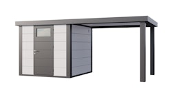 Telluria Metallgerätehaus Classico 2424 mit 280 cm Seitendach