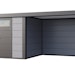 Telluria Metallgerätehaus Classico 2424 mit Lounge Anbau inkl. 2 FensterBild