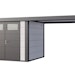 Telluria Metallgerätehaus Classico 2724 mit 280 cm SeitendachBild