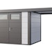 Telluria Metallgerätehaus Classico 3024 mit 170 cm SeitendachBild