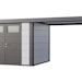 Telluria Metallgerätehaus Classico 3024 mit 280 cm SeitendachBild