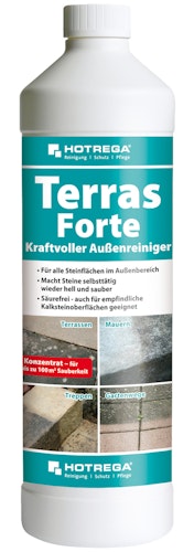 Hotrega Terras Forte Kraftvoller Außenreiniger 1 Liter Flasche (Konzentrat)