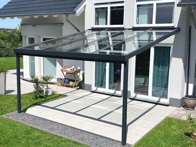 Gutta Terrassendachsystem Premium weiß/anthrazit