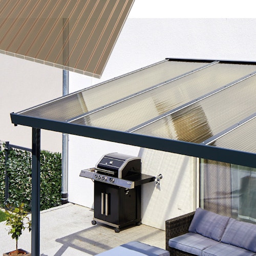 Gutta Terrassendachsystem Premium weiß/anthrazit