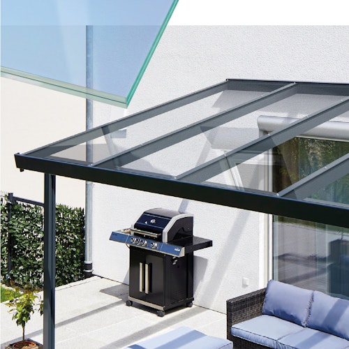 Gutta Terrassendachsystem Premium weiß/anthrazit