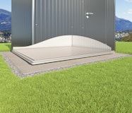 Stellfuß-Fundament SmartBase für Biohort Gerätehaus Highline/Panorama mit Einzeltür oder DoppeltürZubehörbild