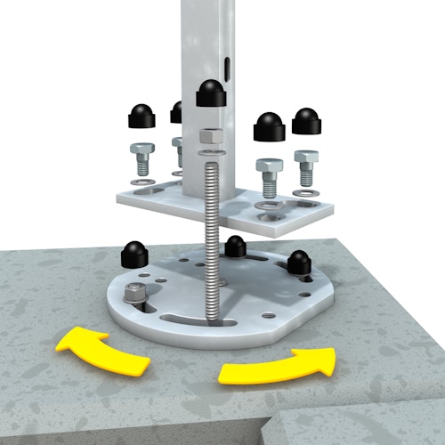 TraumGarten Eck-Montageadapter für Aufschraubanker