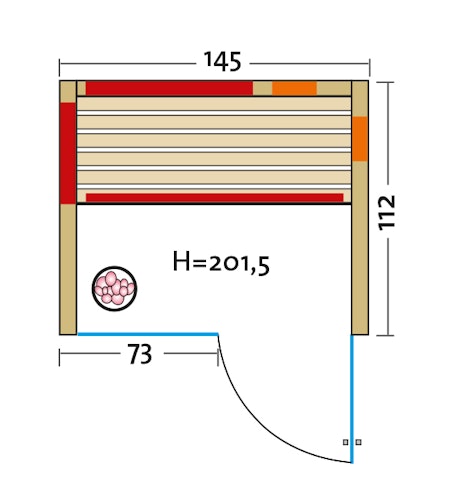 Infraworld Infrarotkabine TrioSol Glas 145 Fichte VG inkl. 5-teiligem gratis Zubehörset Bild