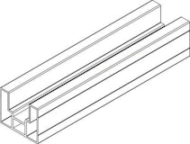 OSMO Sichtschutz VERTO Startprofil Alu Anthrazit 1800 mmZubehörbild