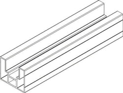 OSMO Sichtschutz VERTO Startprofil Alu Anthrazit 1800 mm