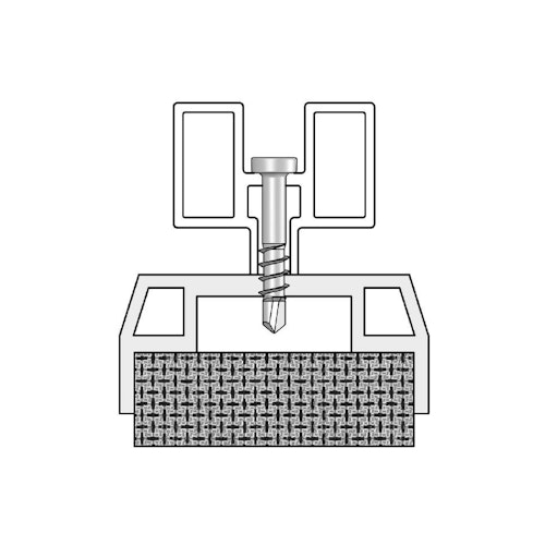 UPM ProFi Schraubenzubehör - A4 Edelstahl-Bohrschraube mit Bit 4 x 20,5mm