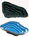 Vorschaubild Ubbink Teichschale Fertigteich Ocean II - B 265 x T 225 x H 80 cm 2000 l 