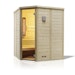 Infraworld Sauna Urban Complete 164 Ecke - 40 mm Massivholzsauna inkl. 5-teiligem gratis ZubehörsetBild