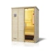 Infraworld Sauna Vitalis 148 Complete - 40 mm Massivholzsauna inkl. 5-teiligem gratis ZubehörsetBild