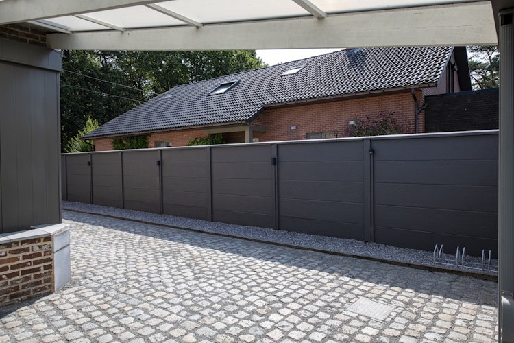 ORIGI WALLS™ Beton Sichtschutz FLACH Betongrau Bild