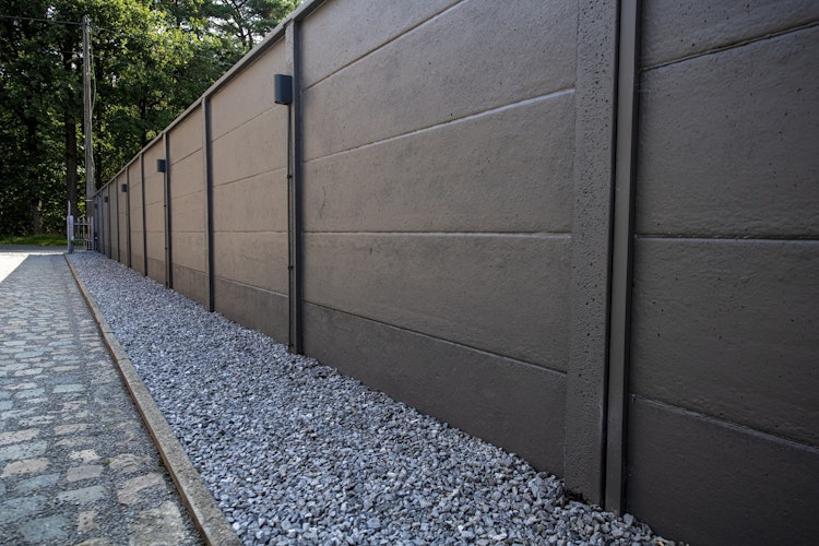 ORIGI WALLS™ Beton Sichtschutz FLACH Betongrau Bild