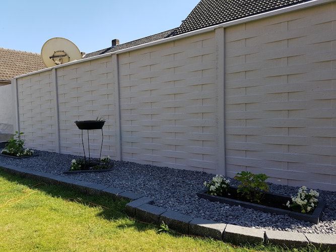 ORIGI WALLS™ Beton Sichtschutz FLECHT 395 x 2000 mm  Bild