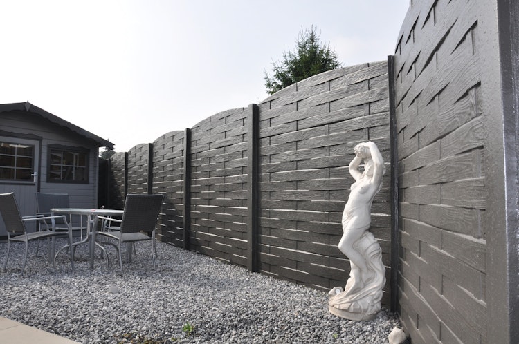 ORIGI WALLS™ Beton Sichtschutz FLECHT 395 x 2000 mm  Bild