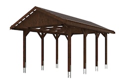 Skan Holz Wallgau - Satteldach Einzelcarport Breite 380 cm