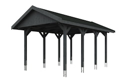 Skan Holz Wallgau - Satteldach Einzelcarport Breite 380 cm