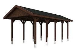 Skan Holz Wallgau - Satteldach Einzelcarport Breite 380 cm