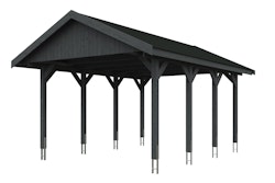 Skan Holz Wallgau - Satteldach Einzelcarport Breite 430 cm