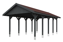 Skan Holz Wallgau - Satteldach Einzelcarport Breite 430 cm