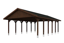 Skan Holz Wallgau - Satteldach Doppelcarport Breite 620 cm