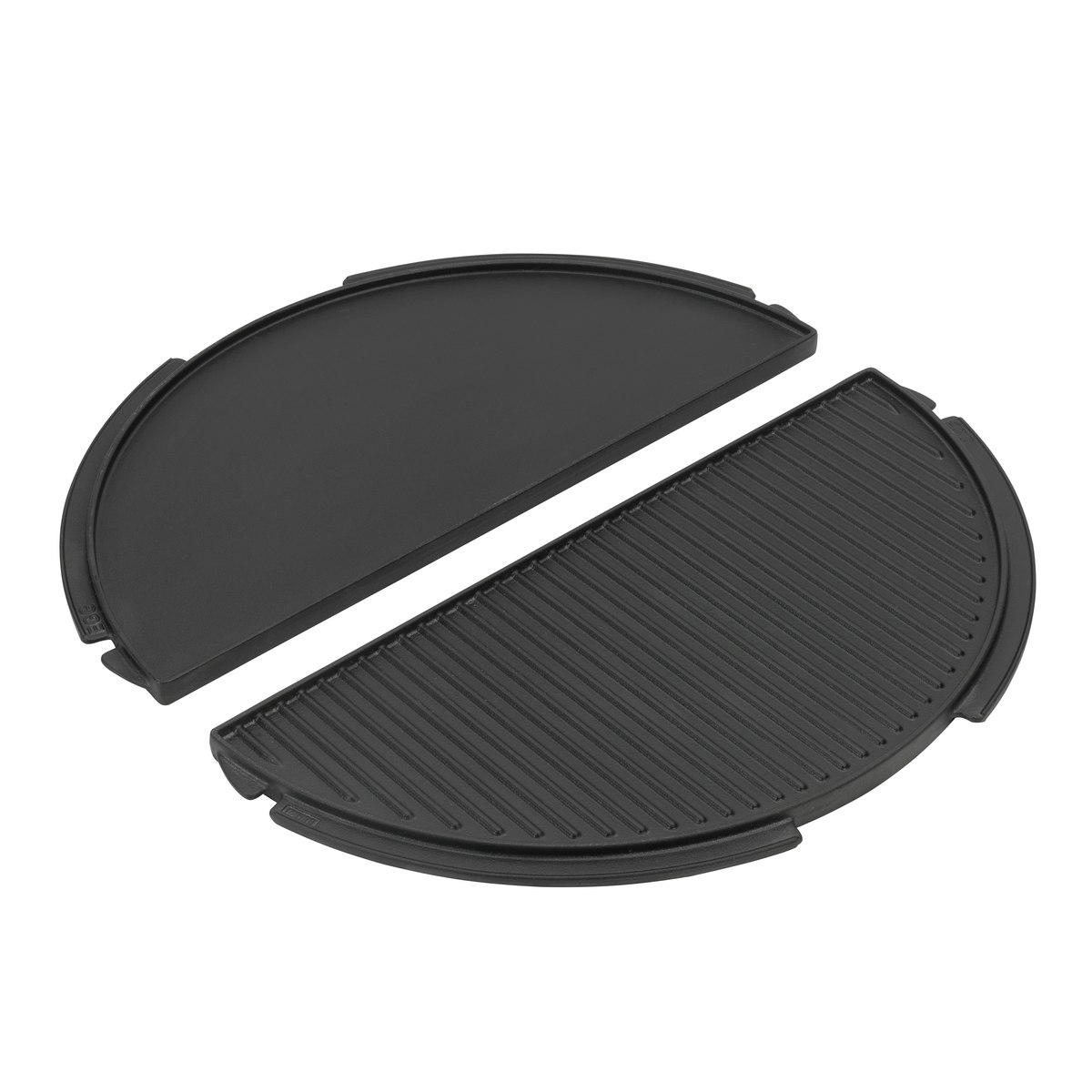 Big Green Egg Halbrunde Grillplatte aus Gusseisen für Large