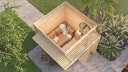 Vorschaubild Weka Design Gartenhaus Pure Garden Amberley - 19 mm inkl. gratis Dachbahnen