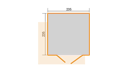 Vorschaubild Weka Design Gartenhaus Pure Garden Amberley - 19 mm inkl. gratis Dachbahnen