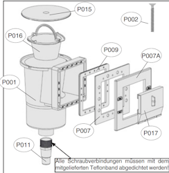Weka Ersatz-Miniskimmer-Set  für Weka-Pools 590.01.P001