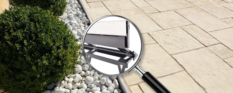 WESERWABEN® Abschlussleiste für Gartenprofil - Edelstahl