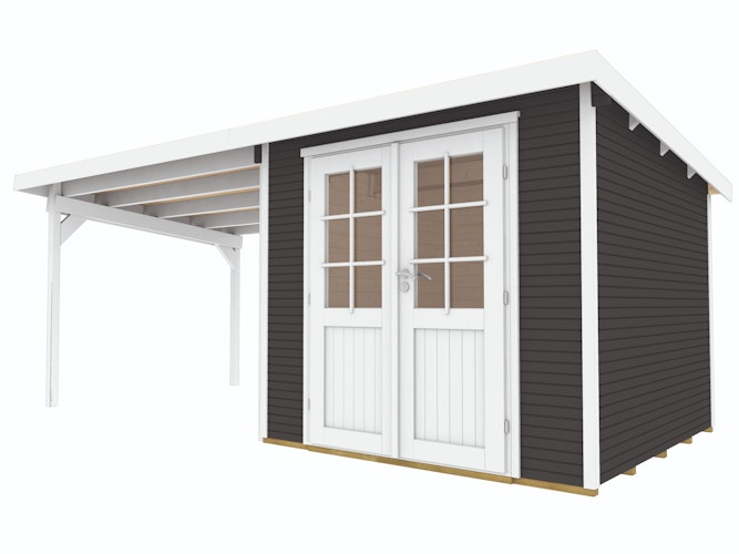 Wolff Finnhaus Gartenhaus Pulti Softline 3030 - 28 mm
