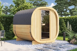 Wolff Finnhaus Gartensauna Colm 2123 Bausatz naturbelassen - 42 mm